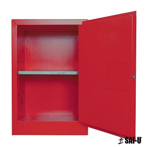 red color Combustible Storage Cupboard 12 Gal